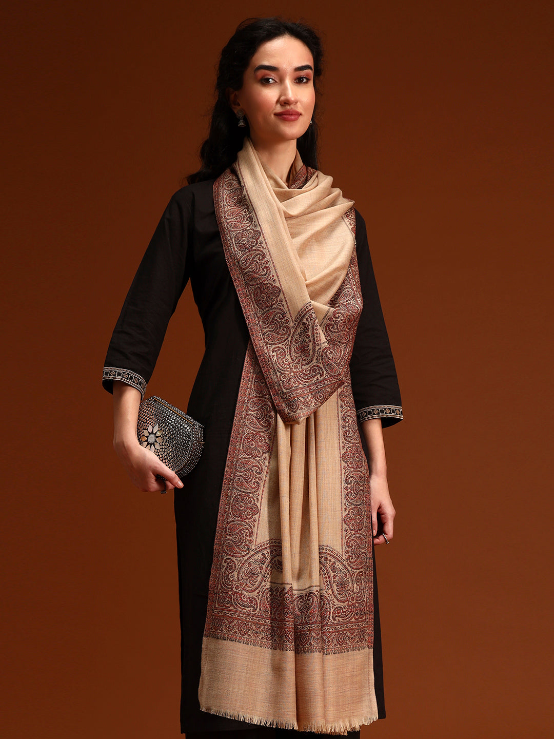 Women Naqsh Kashmiri Jamawar Woven Shawl