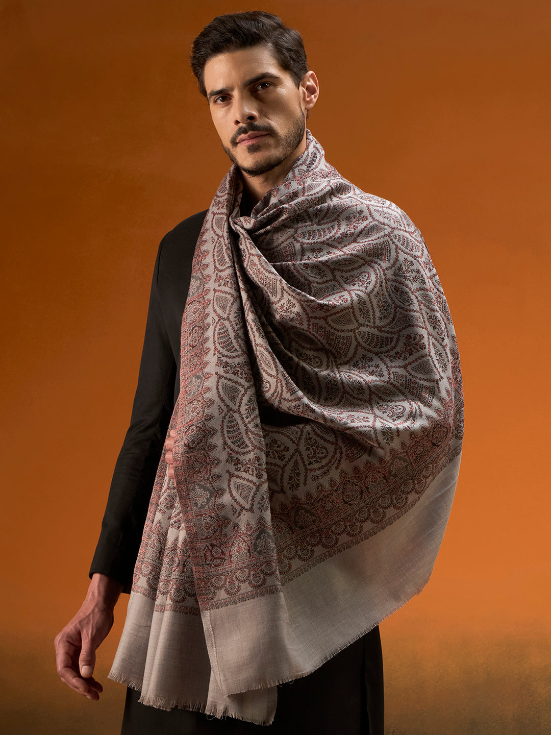 Men Shahi Jaal Jamawar Shawl