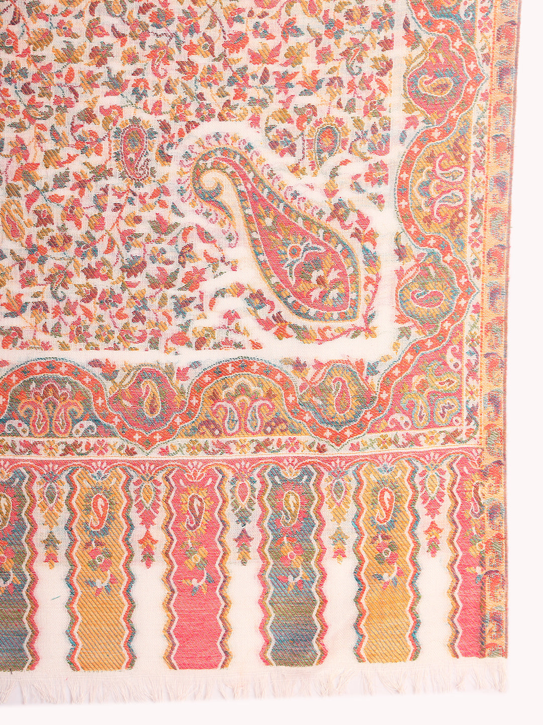 Pashmoda Men Mehak Kaani Wool Blend Kashmiri Shawl (Size: 101X203 CM)