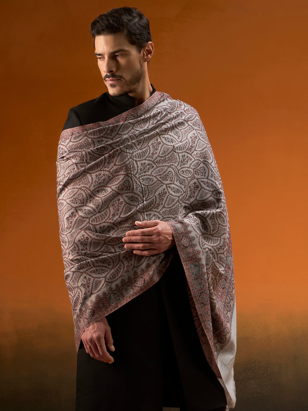 Men Shahi Jaal Jamawar Shawl