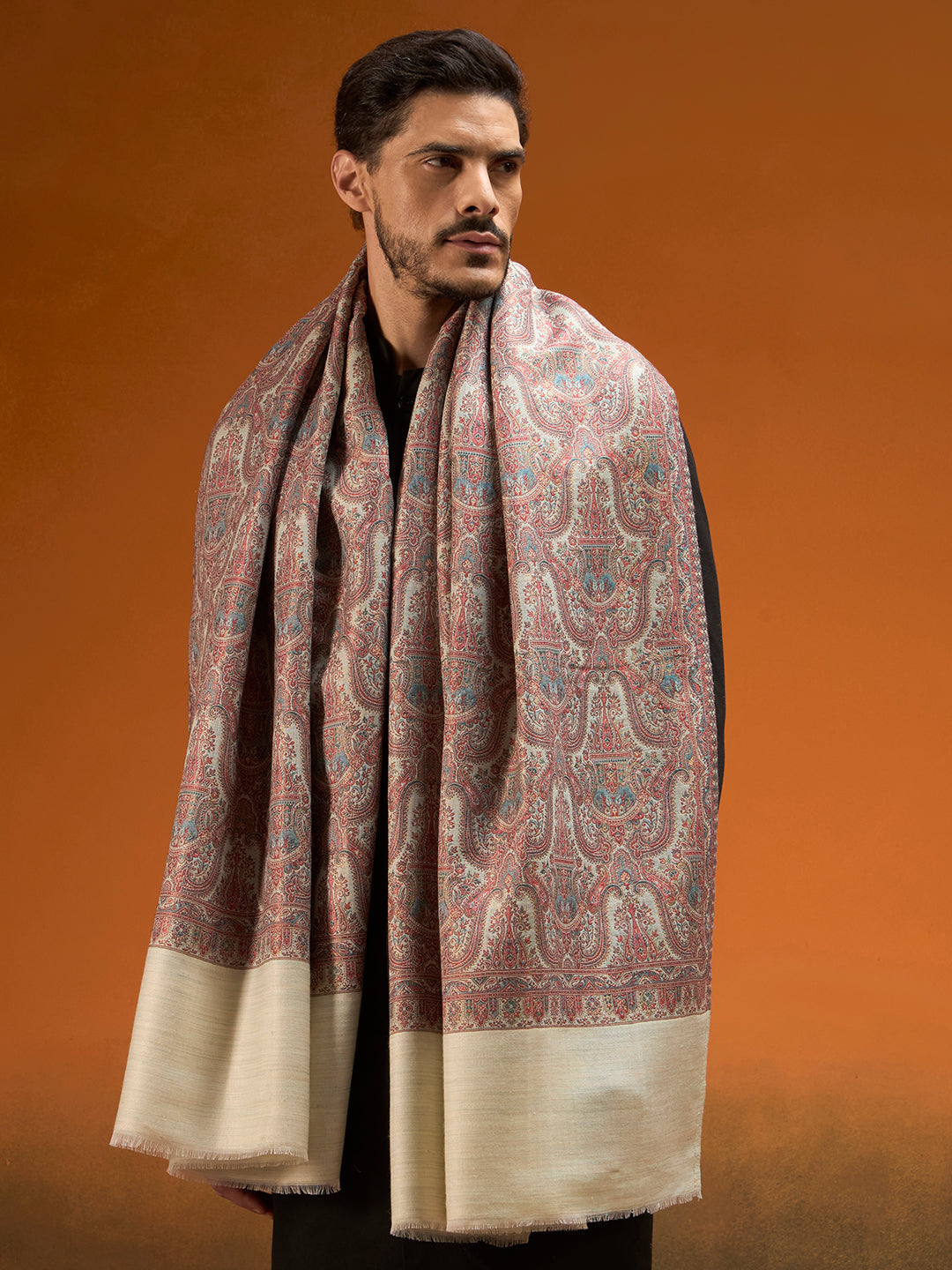 Men Gulnaar Royale Reversible Kaani Zari Shawl