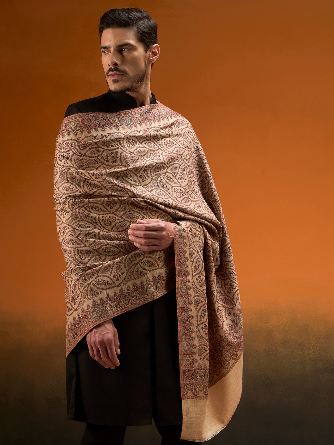 Men Shahi Jaal Jamawar Shawl
