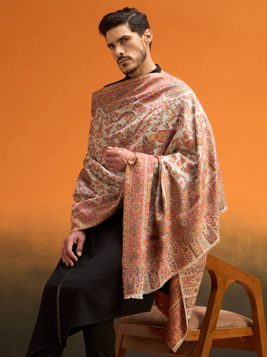Men Royal gulistan Fine Wool Kaani Shawl