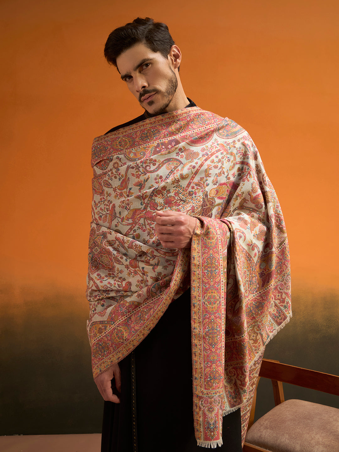Men Royal gulistan Fine Wool Kaani Shawl