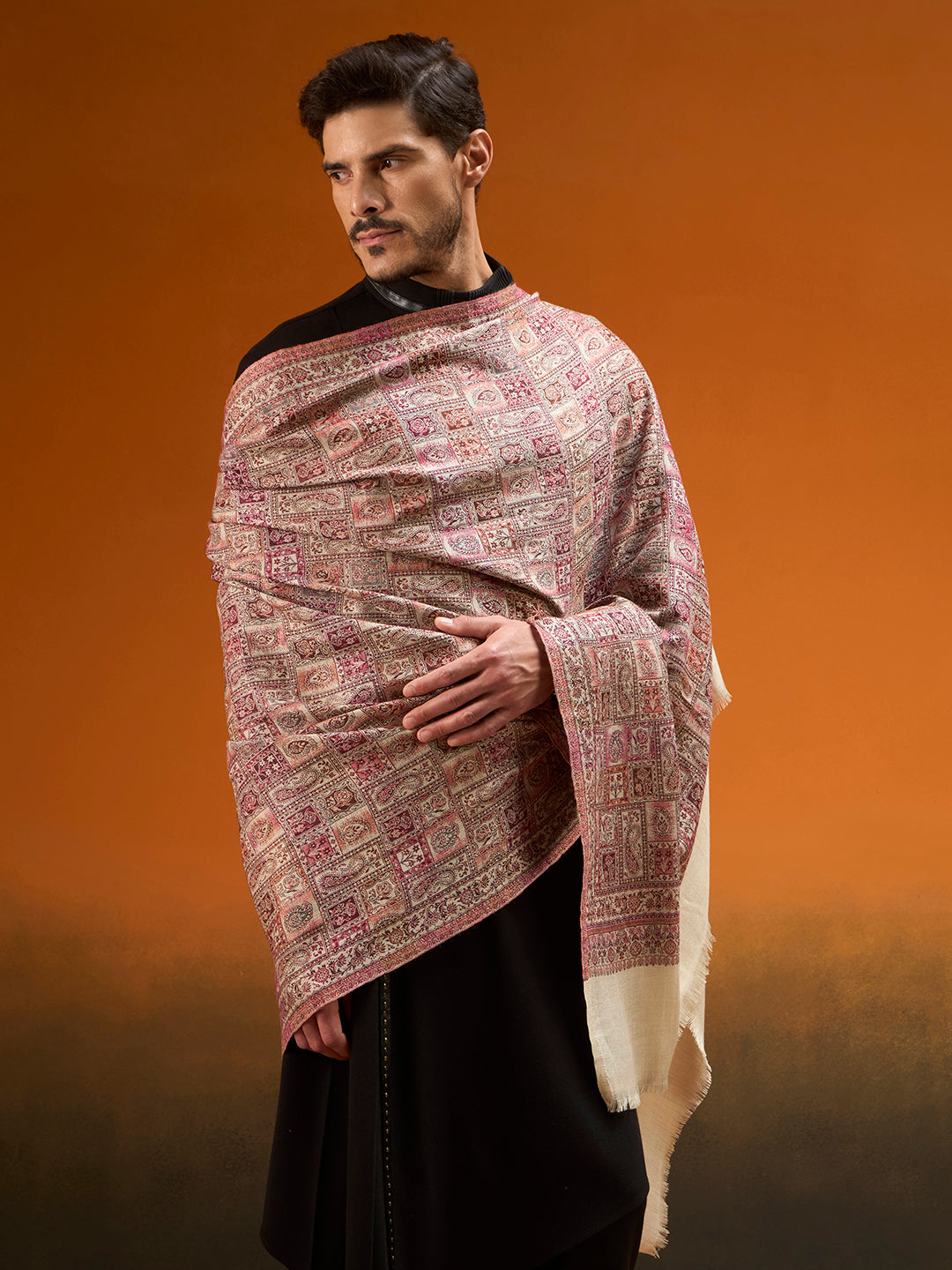 Men Regal Tapestry Jamawar Shawl