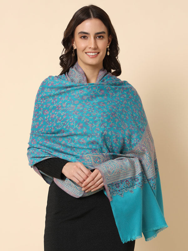 Pashmoda Women's Kaani Woven Design Shawl (Size: 101 X 203 Cms)