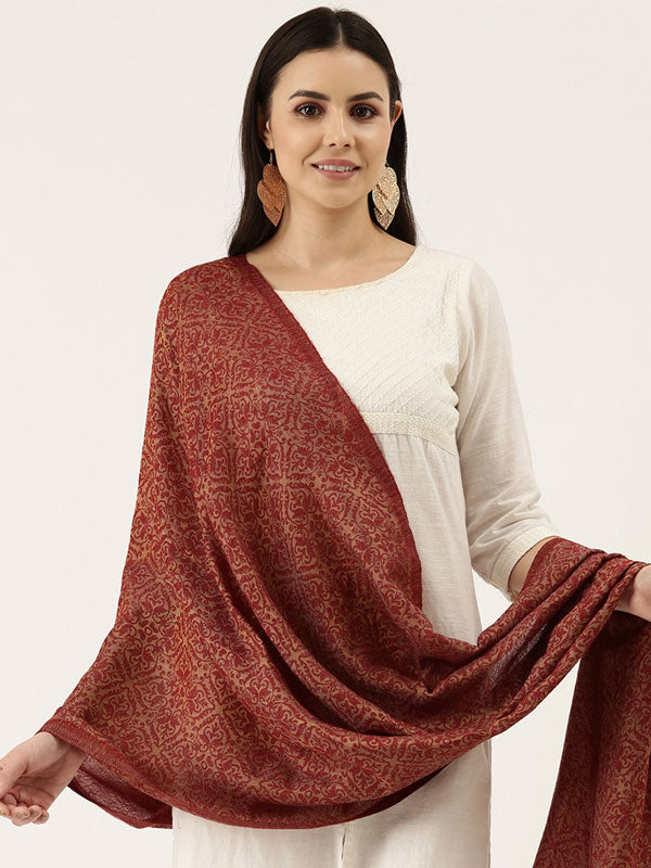 Women's Chaman Fine Pashmina Wool Blend Stole (Size : 71X203 CM)