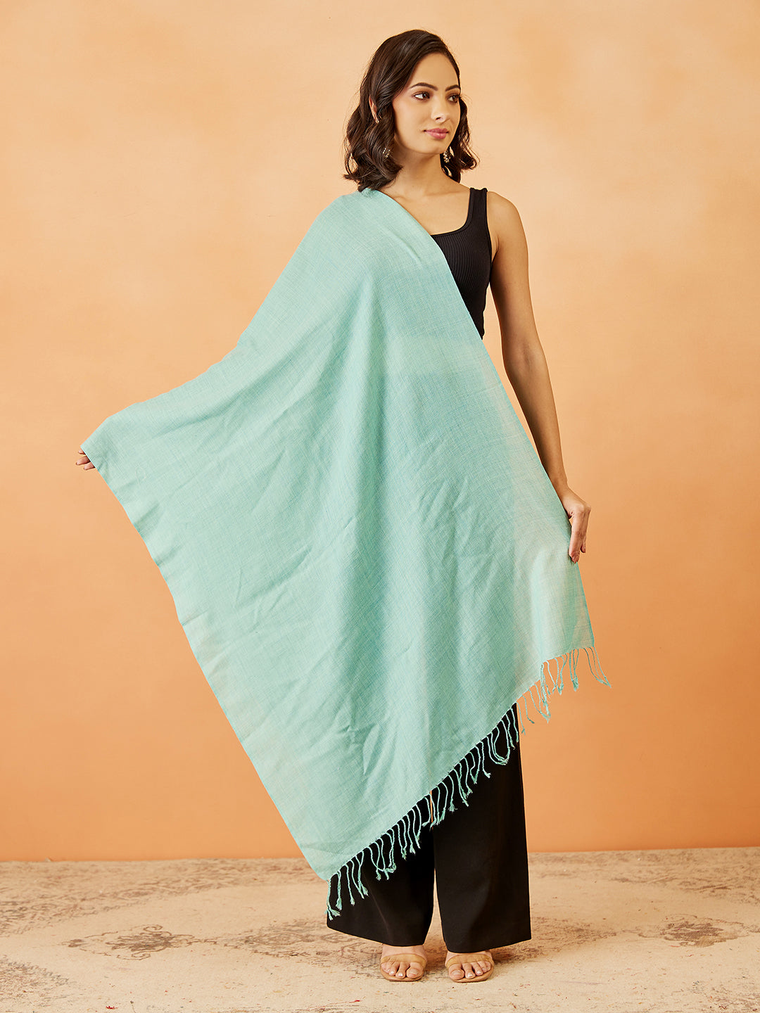 Women's Rahmat Fine Wool Melange Stole (Size: 71x203 CM)