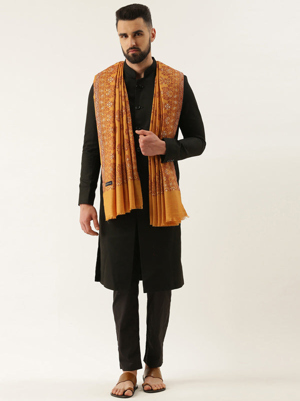 Mens Kaani Shawl, Authentic Kashmiri Luxury Pashmina Style Shawl, Stole, Size 101x203 CM