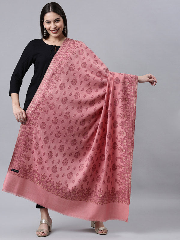 Women's Kaani Wool Blend Shawl (Size: 101 X 203 CM)