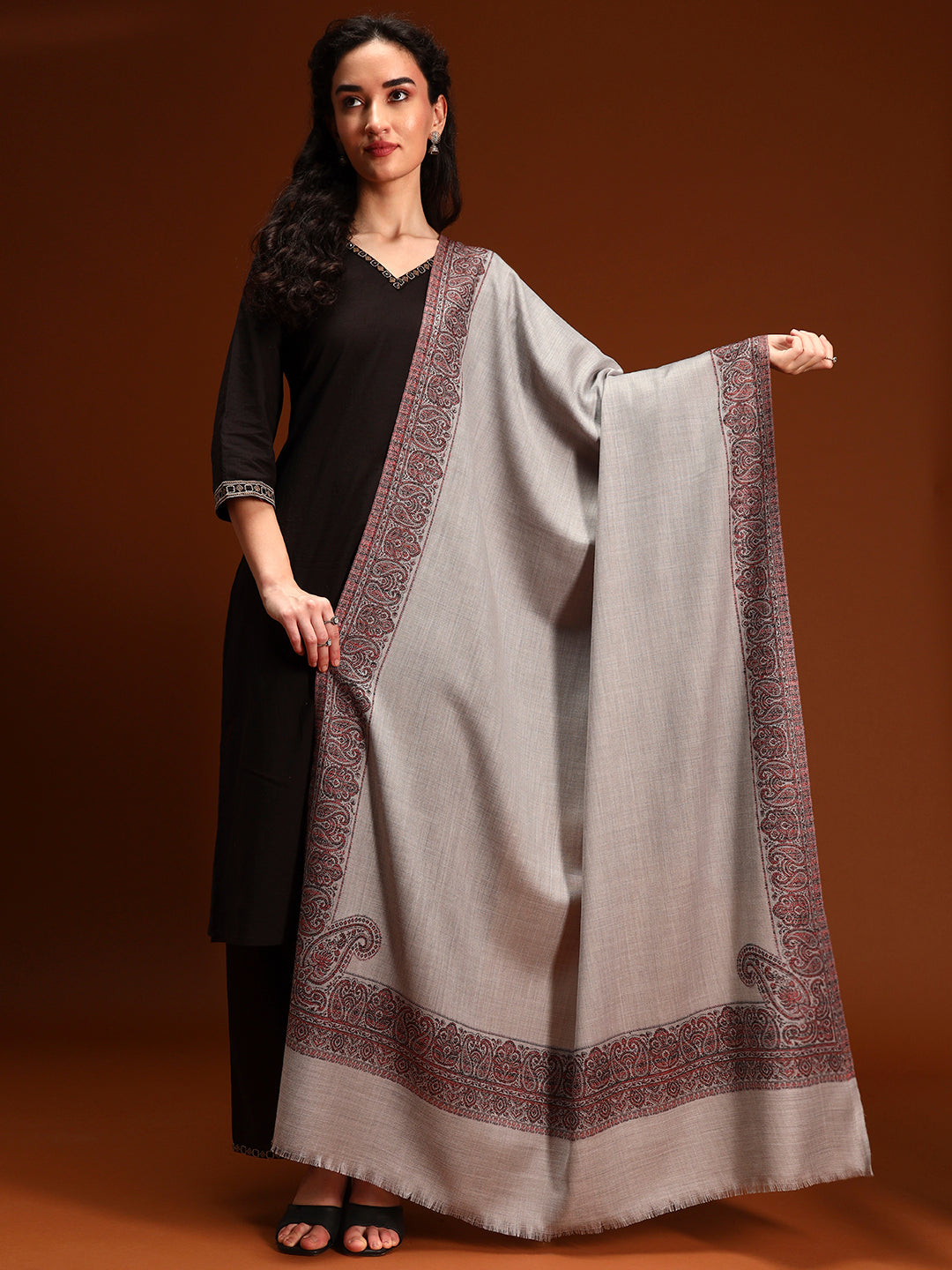 Women Naqsh Kashmiri Jamawar Woven Shawl