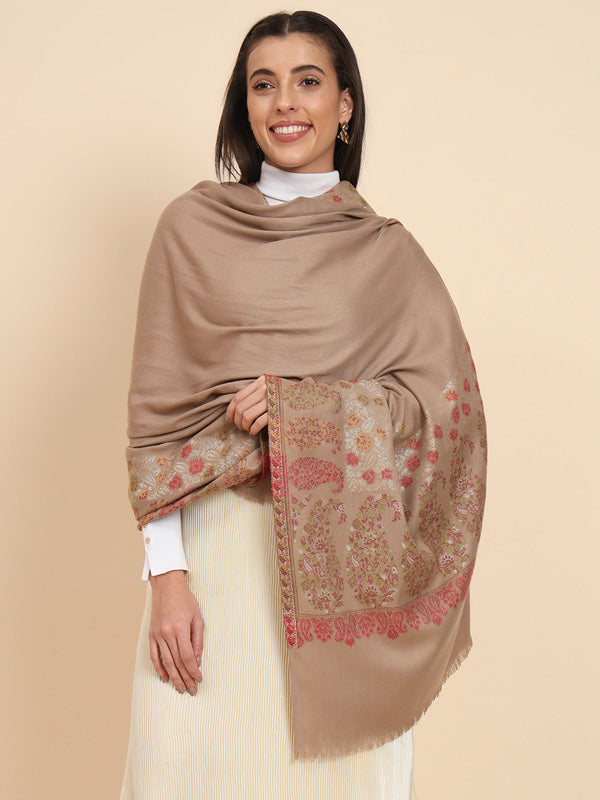 Women Shalimaar Kaani Wool Shawl (Size 101X203 CM)