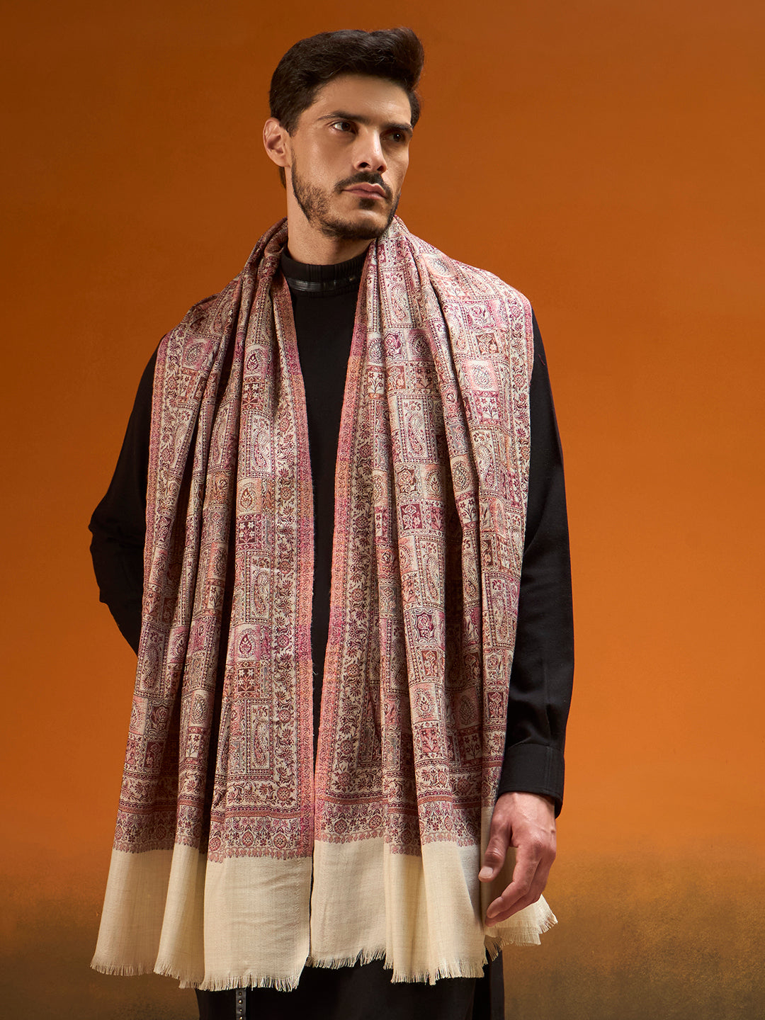 Men Regal Tapestry Jamawar Shawl