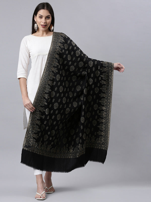 Women's Kaani Wool Blend Shawl (Size: 101 X 203 CM)