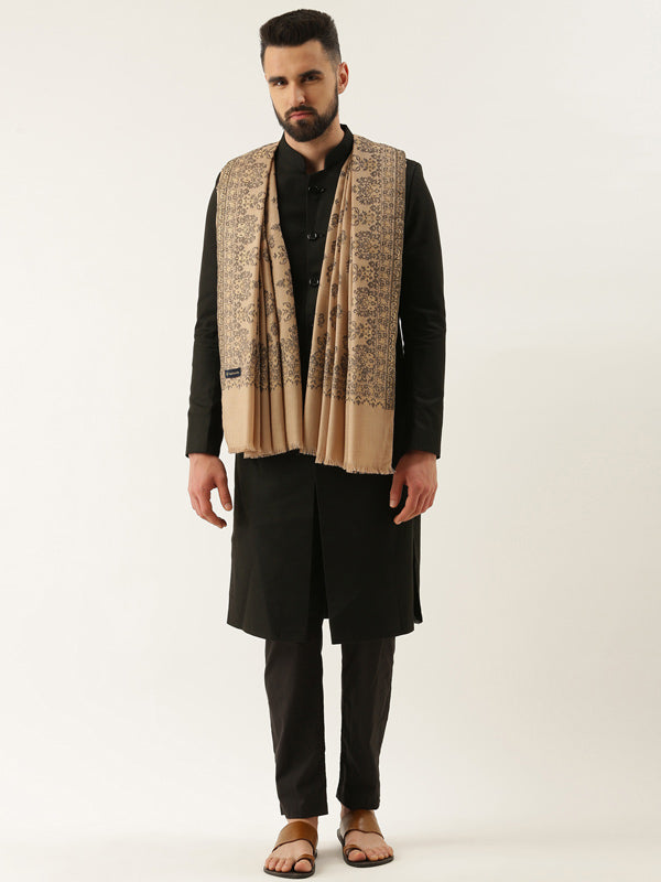 Stola Uomo Pashmoda Kaani - Sciarpa Kashmir Lusso 71x203 Cm Lana - Foto 6