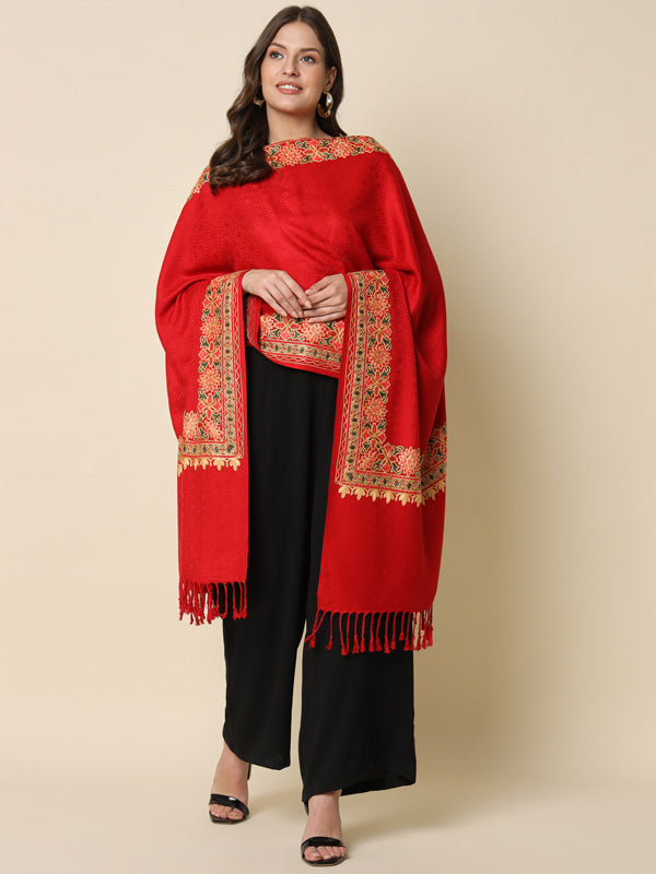 Women's Bahaar Embroidered Stole (Size 71X203 CM)