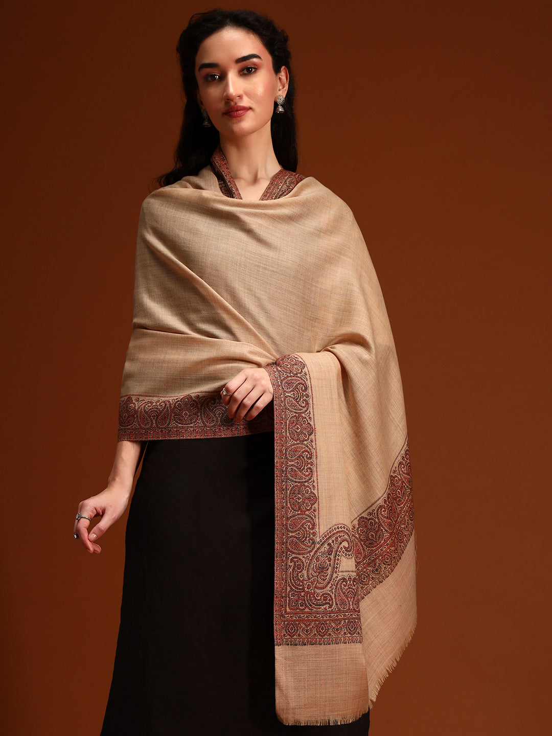 Women Naqsh Kashmiri Jamawar Woven Shawl