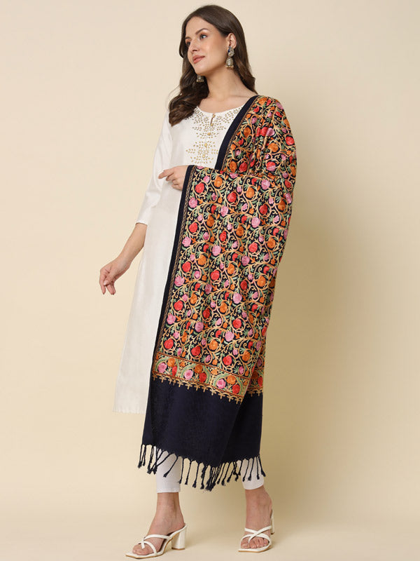 Women's Bahari Embroidered Stole (Size 71X203 CM)