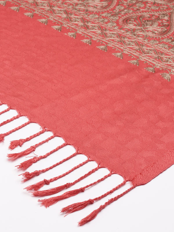 Women's Shalimaar Kashmiri Aari Embroidery Stole (Size: 71X203 CM)