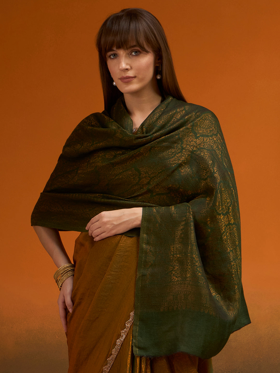 Women Imperial trellis Zari Stole