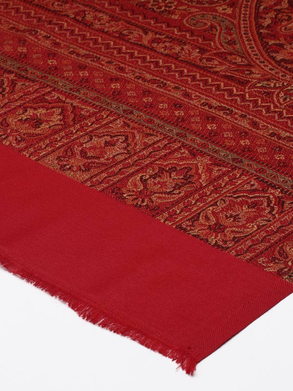 Women's Kashmiri Royal Paisley Design Jamawar Shawl (Size: 101 X 203 Cms)