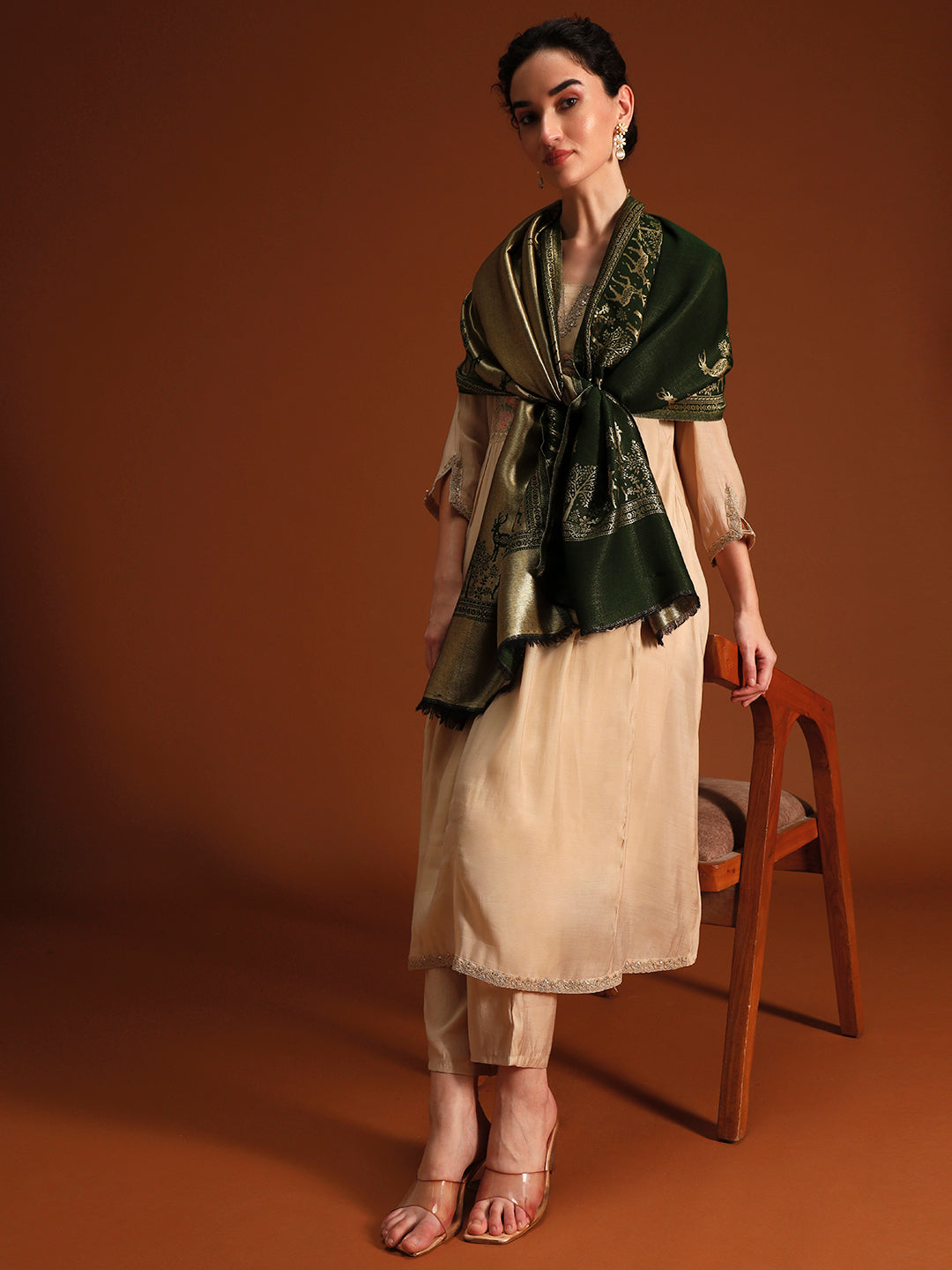 Women Shahi Caravan Zari Stole