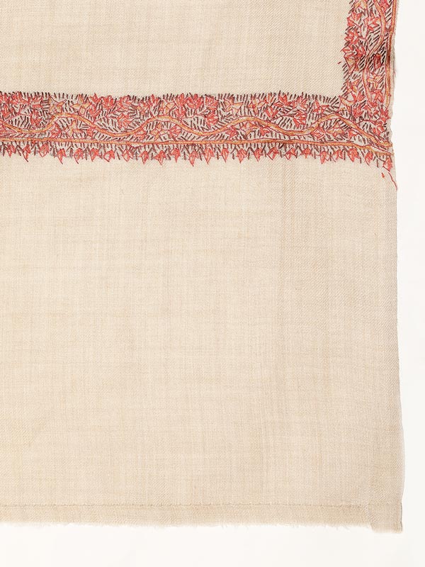 Women's Kashmiri Hand Embroidery Shawl  (Size: 101 X 203 CM)