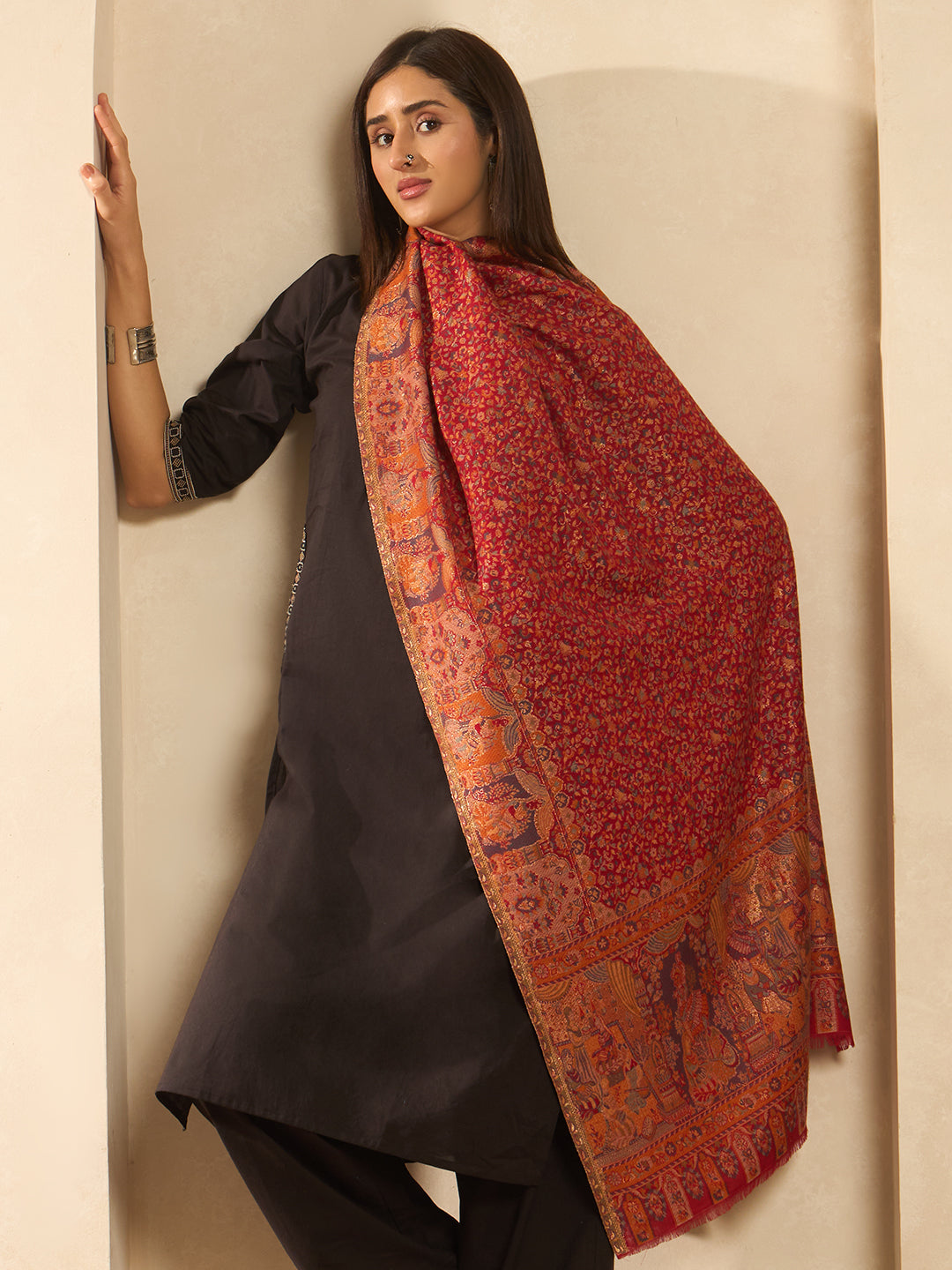 Women Persian Court kaani stole