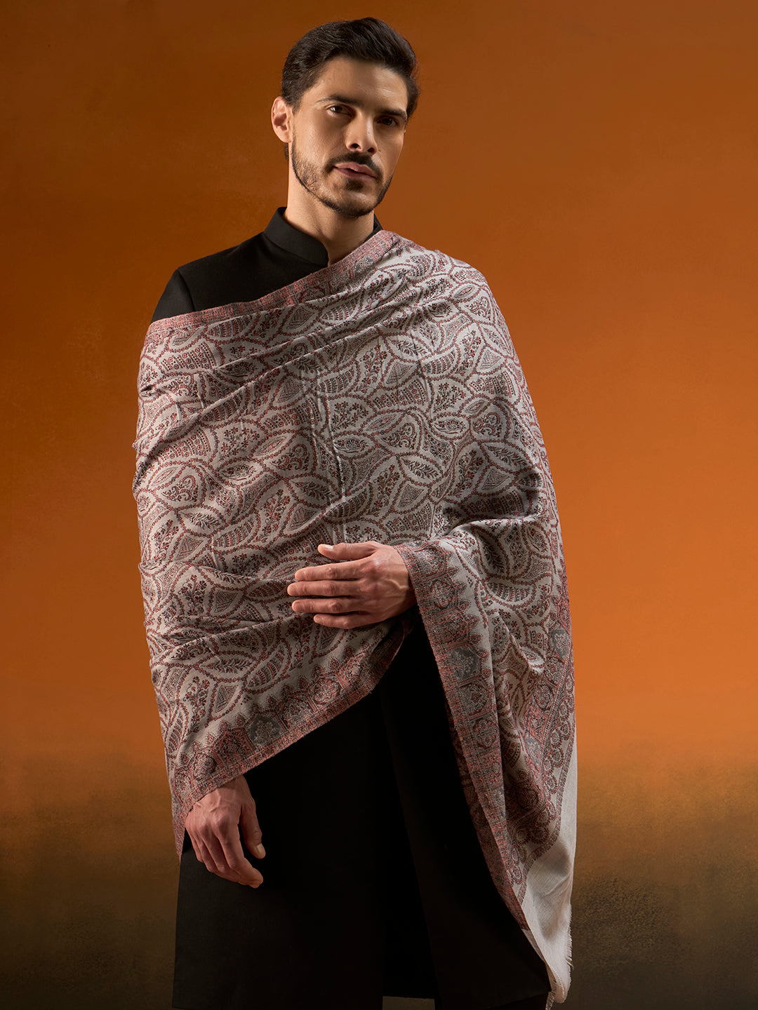 Men Shahi Jaal Jamawar Shawl