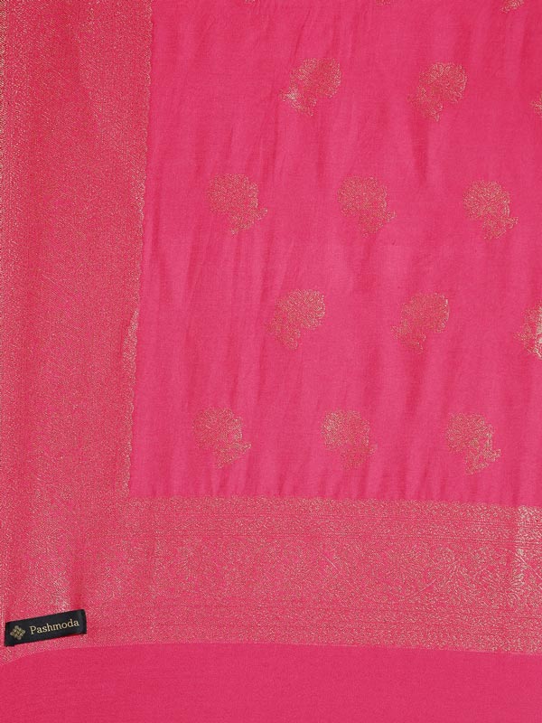 Women's Noor Kaani Stole with Silky Zari Weave (Size 75X203 CM)