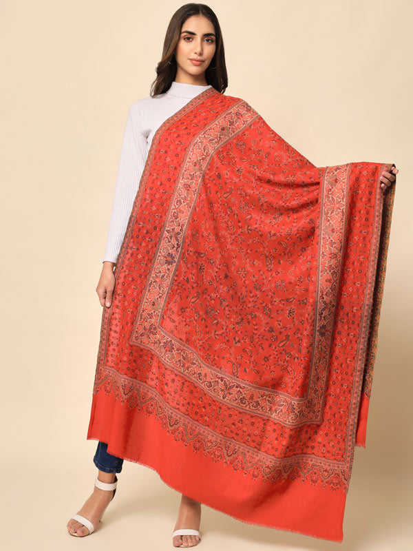 Women Khwaab Woven Design Jamawar Shawl (Size 101X203 CM)