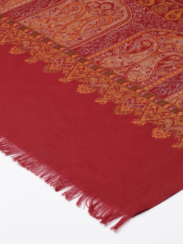 Women's Kaani Wool Blend Stole (Size 71X203 CM)