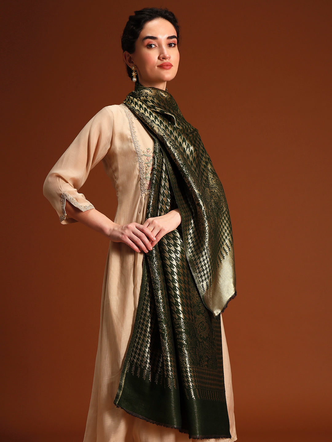 Women Royal Zari Elegance Stole
