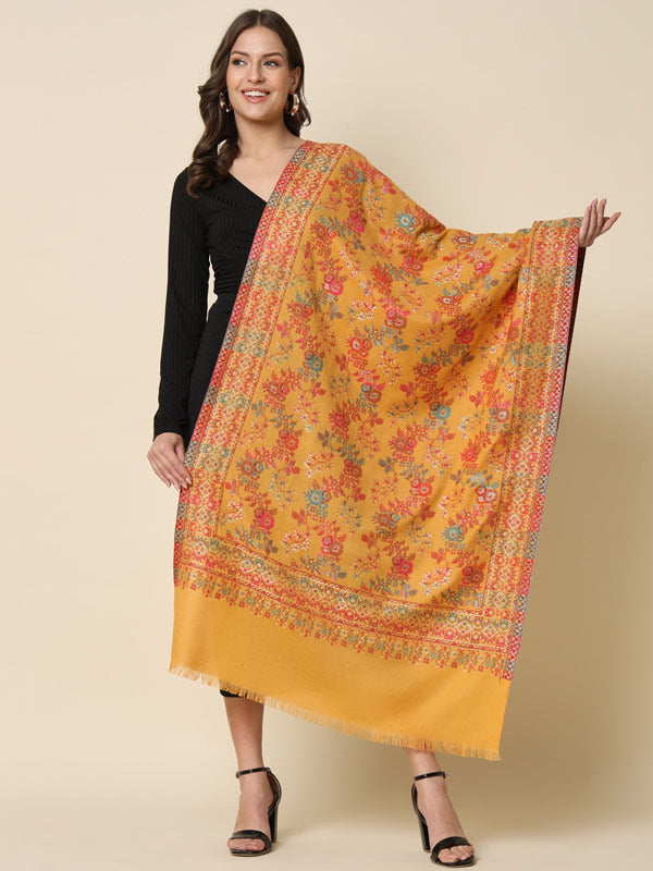 Women's Rangat Kaani Woven Design Stole (Size : 71X203 CM)