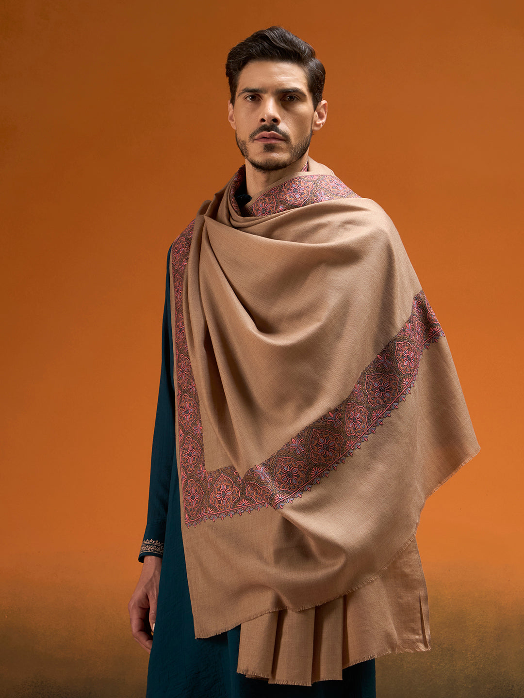 Men Nafāsat Sozni Embroidered Shawl