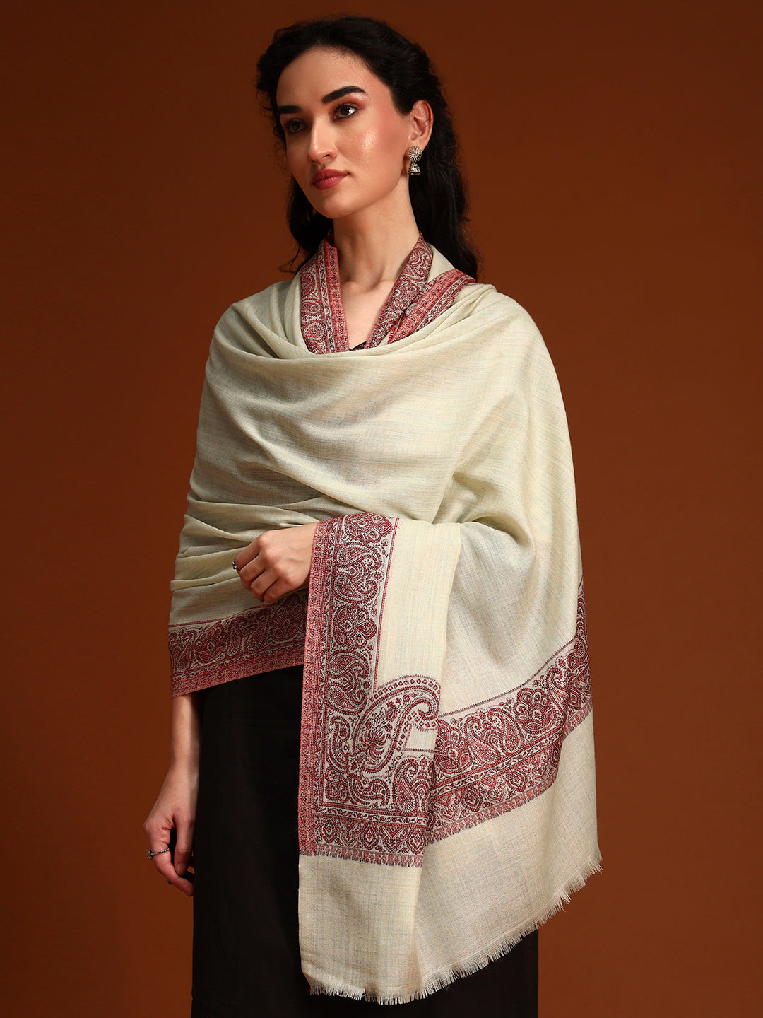 Women Naqsh Kashmiri Jamawar Woven Shawl