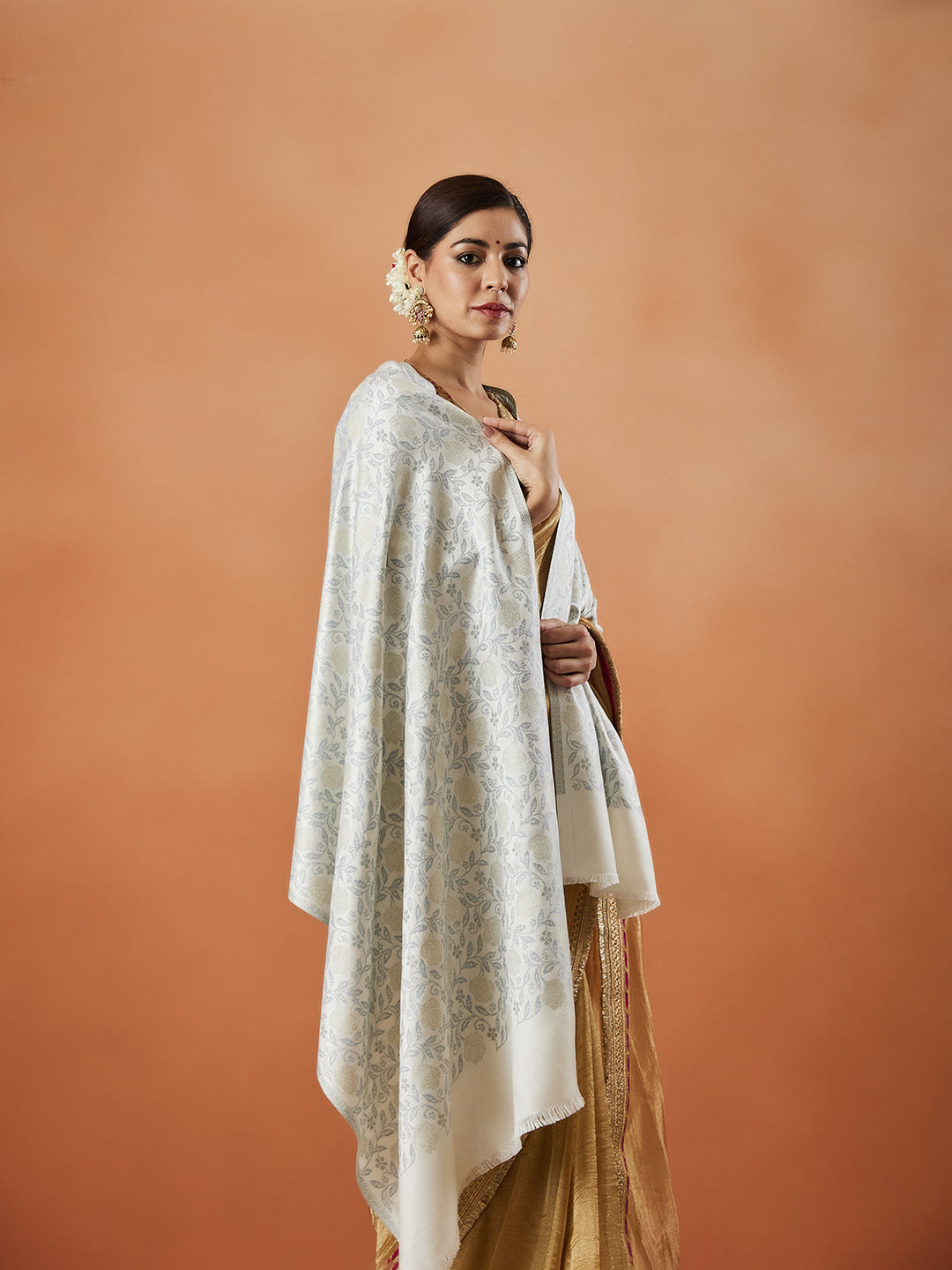 Pashmoda Women Rukhsaar Kaani Stole (Size : 71X203 CM)