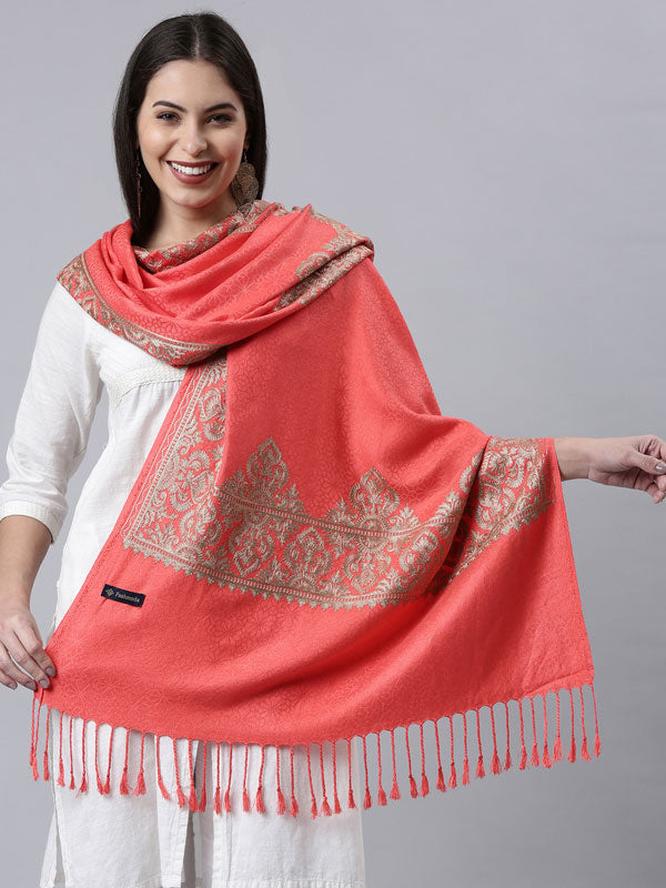 Women's Kashmiri Aari Embroidery Stole (Size: 71X203 CM)