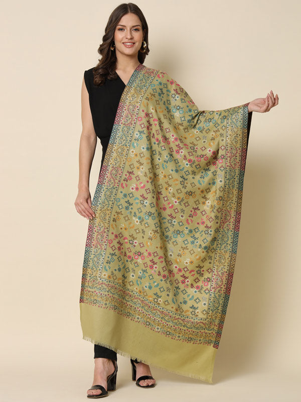 Pashmoda Women's Kaani Woven Design Stole (Size : 71X203 CM)