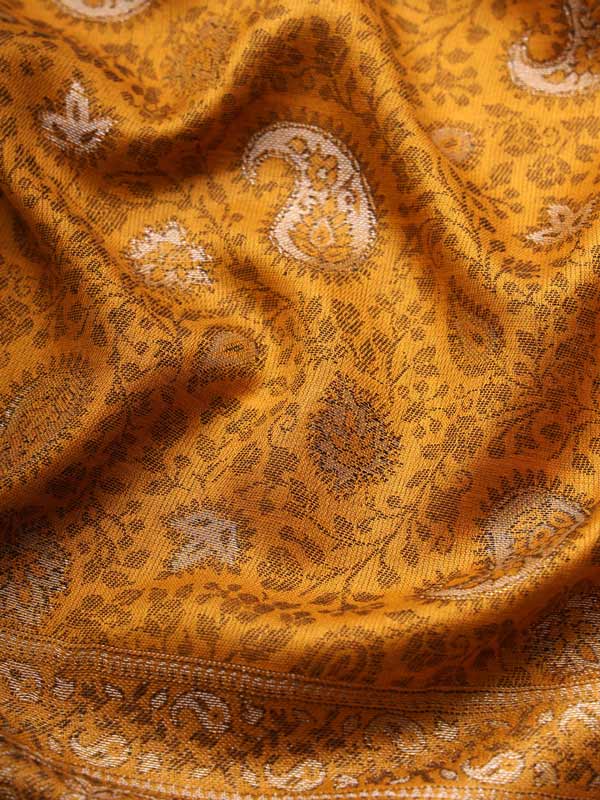 Women's Gul-e-Nazakat Zari Work Woven Design Stole (Size 71X203 CM)