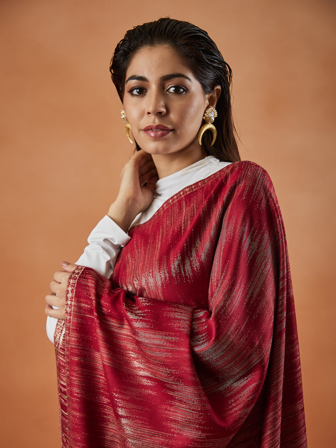 Pashmoda Women Rukhsaar Kaani Stole (Size : 71X203 CM)