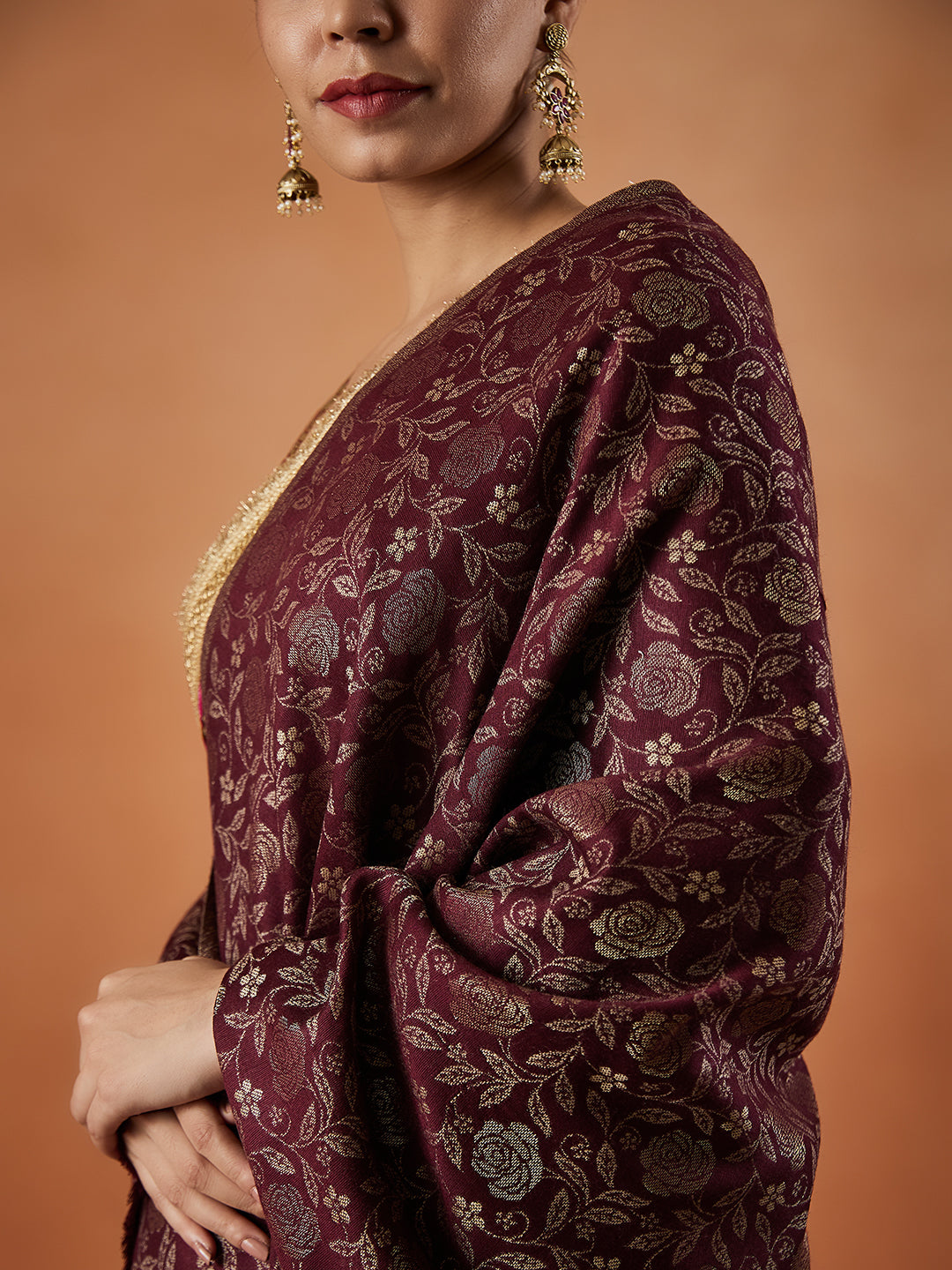 Pashmoda Women Rukhsaar Kaani Stole (Size : 71X203 CM)