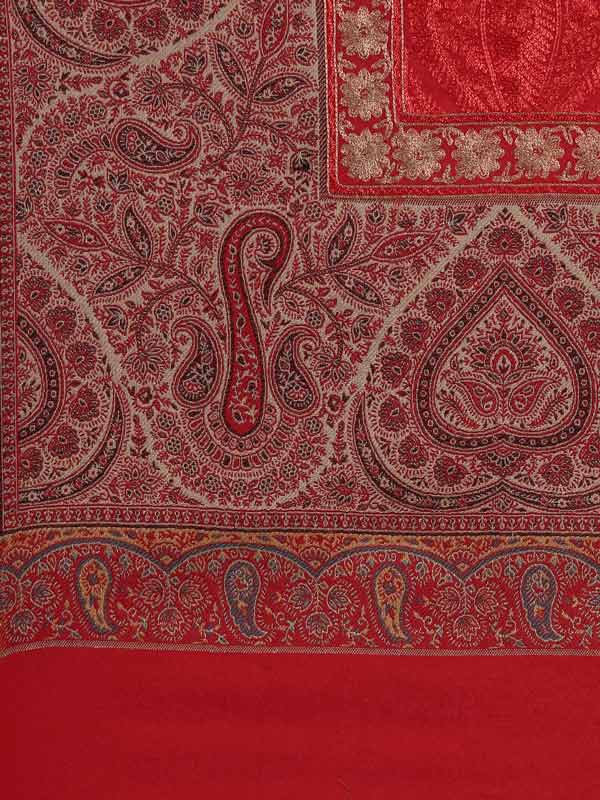 Women's Kashmiri Jamawar Shawl (Size: 101 X 203 CM)