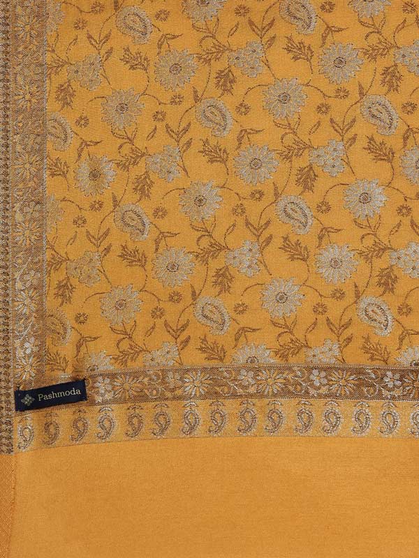 Women's Shahkaar Kaani Stole with Silky Zari Weave, (Size 72X208 CM)