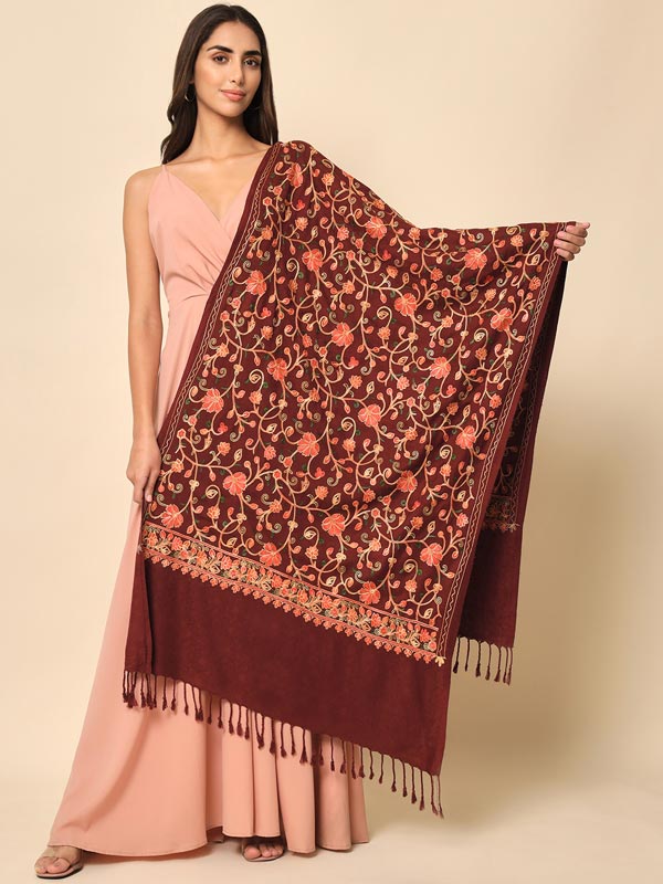 Women Khushnuma Embroidered Stole (Size 71X203 CM)