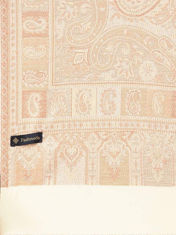 Women's Kashmiri Royal Paisley Design Jamawar Shawl (Size: 101 X 203 Cms)