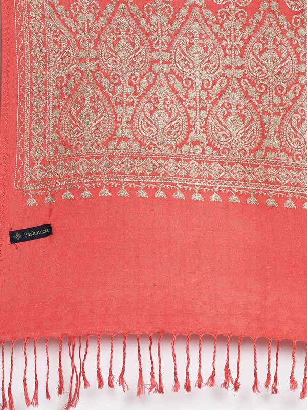 Women's Shalimaar Kashmiri Aari Embroidery Stole (Size: 71X203 CM)