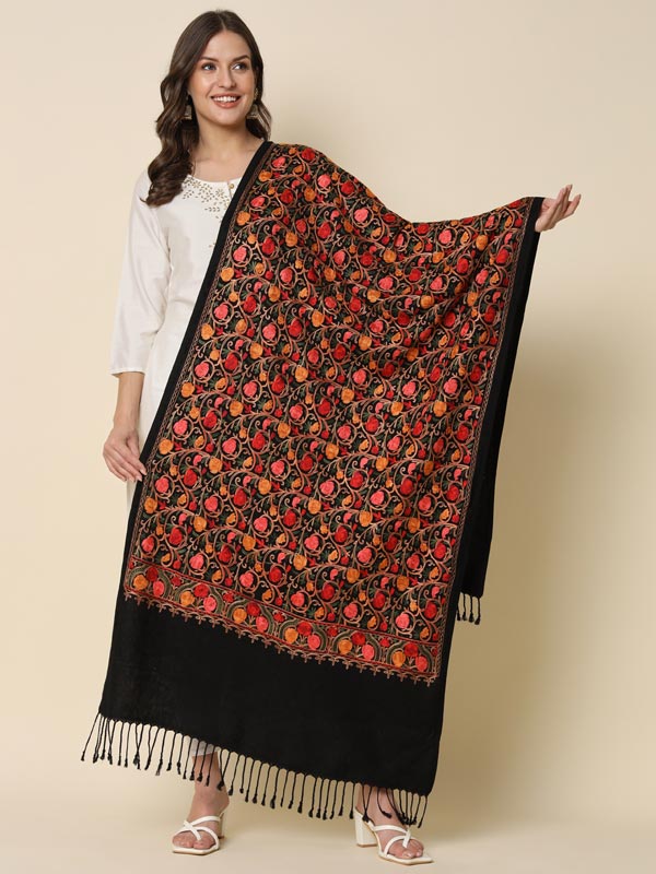 Women's Bahari Embroidered Stole (Size 71X203 CM)