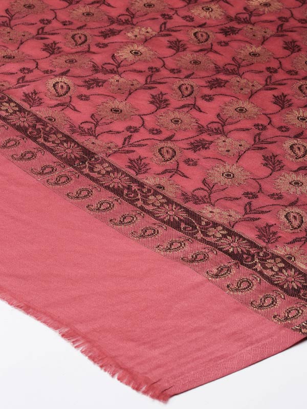 Women's Shahkaar Kaani Stole with Silky Zari Weave, (Size 72X208 CM)