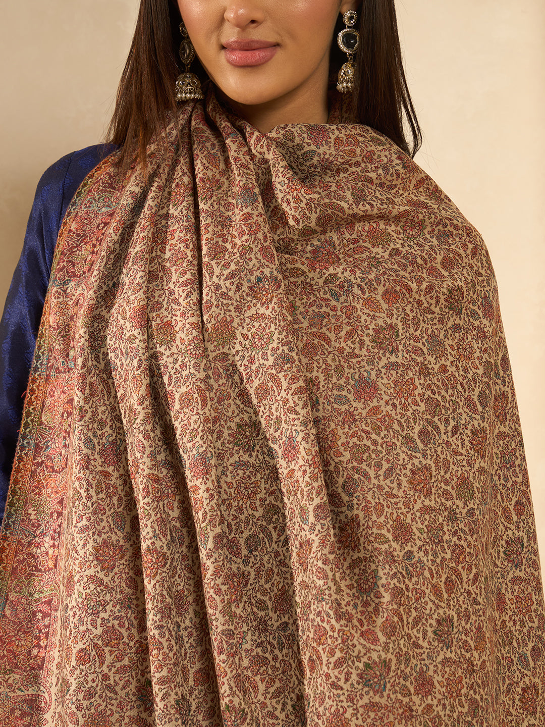 Women Fleur Royale Kashmiri Jamawar Woven Shawl
